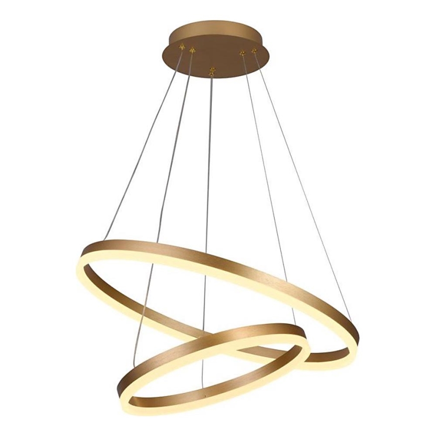 Brilagi - Candeeiro suspenso LED com regulação CIRCLE LED/70W/230V 3000-6500K dourado + comando