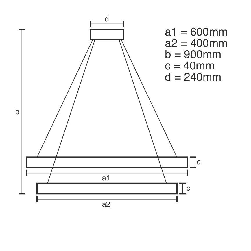 Brilagi - Candeeiro suspenso LED com regulação CIRCLE LED/70W/230V 3000-6500K dourado + comando