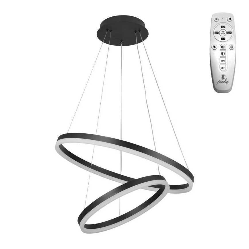 Brilagi - Candeeiro suspenso LED com regulação CIRCLE LED/70W/230V 3000-6500K preto + comando