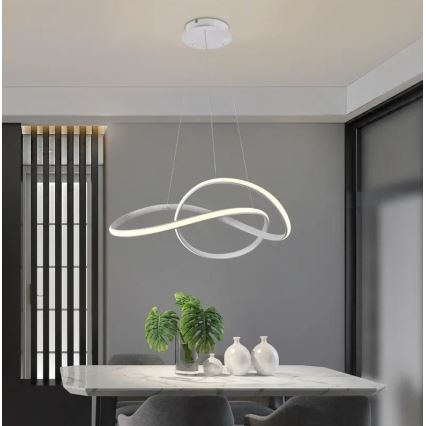 Brilagi - Candeeiro suspenso LED com regulação COSMOWAVE LED/70W/230V 3000-6500K branco + comando