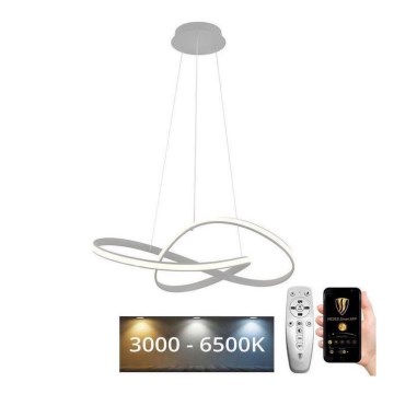 Brilagi - Candeeiro suspenso LED com regulação COSMOWAVE LED/70W/230V 3000-6500K prateado + comando