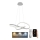 Brilagi - Candeeiro suspenso LED com regulação COSMOWAVE LED/70W/230V 3000-6500K prateado + comando