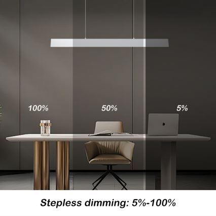 Brilagi - Candeeiro suspenso LED com regulação SLIMLINE LED/40W/230V 3000-6000K branco + comando