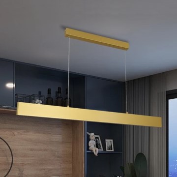 Brilagi - Candeeiro suspenso LED com regulação SLIMLINE LED/40W/230V 3000-6000K dourado + comando
