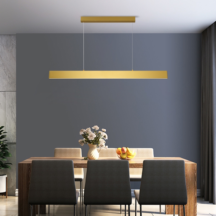 Brilagi - Candeeiro suspenso LED com regulação SLIMLINE LED/40W/230V 3000-6000K dourado + comando