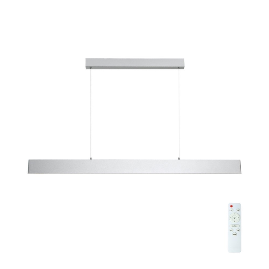 Brilagi - Candeeiro suspenso LED com regulação SLIMLINE LED/40W/230V 3000-6000K prateado + comando