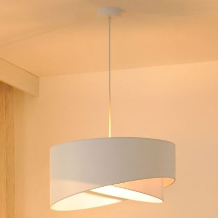 Brilagi - Candeeiro suspenso LED LYRA 1xE27/15W/230V branco