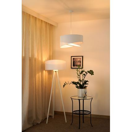 Brilagi - Candeeiro suspenso LED LYRA 1xE27/15W/230V branco