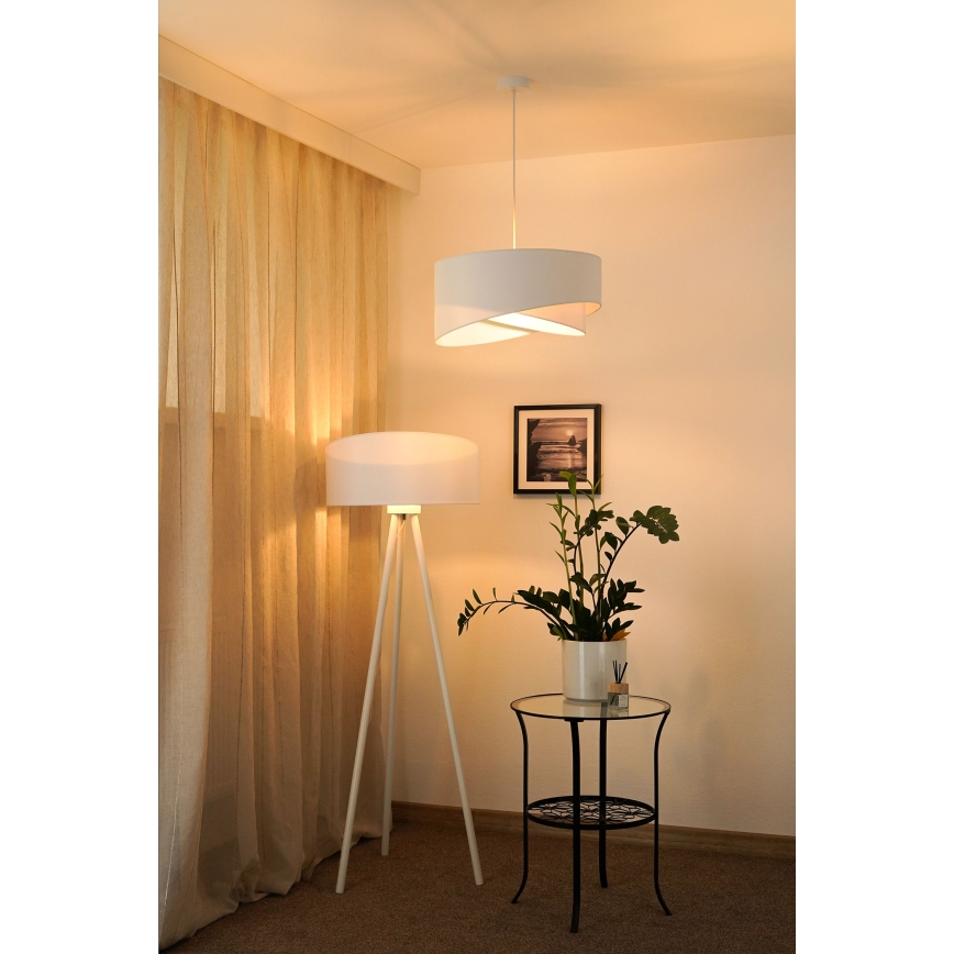 Brilagi - Candeeiro suspenso LED LYRA 1xE27/15W/230V branco