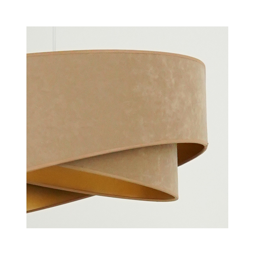 Brilagi - Candeeiro suspenso LED LYRA 1xE27/15W/230V castanho/dourado