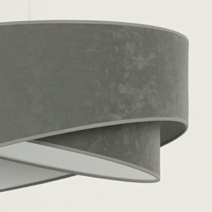 Brilagi - Candeeiro suspenso LED LYRA 1xE27/15W/230V cinzento/branco
