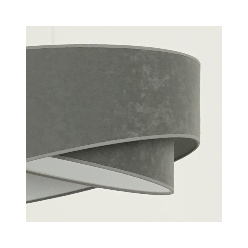 Brilagi - Candeeiro suspenso LED LYRA 1xE27/15W/230V cinzento/branco