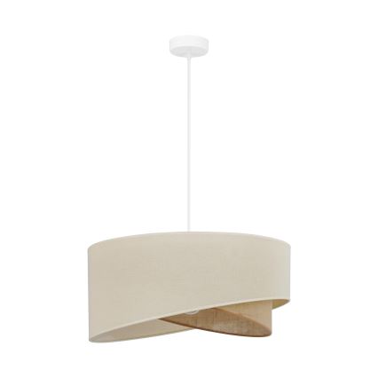 Brilagi - Candeeiro suspenso LED LYRA 1xE27/15W/230V creme/bege