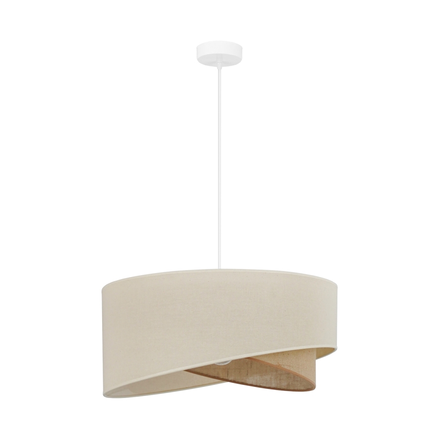 Brilagi - Candeeiro suspenso LED LYRA 1xE27/15W/230V creme/bege