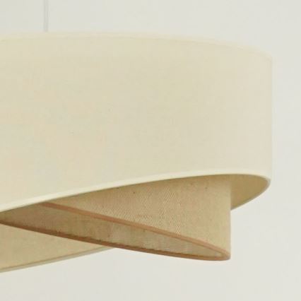 Brilagi - Candeeiro suspenso LED LYRA 1xE27/15W/230V creme/bege
