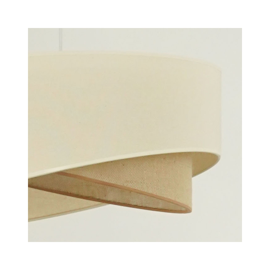 Brilagi - Candeeiro suspenso LED LYRA 1xE27/15W/230V creme/bege