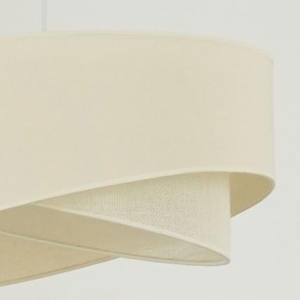 Brilagi - Candeeiro suspenso LED LYRA 1xE27/15W/230V creme