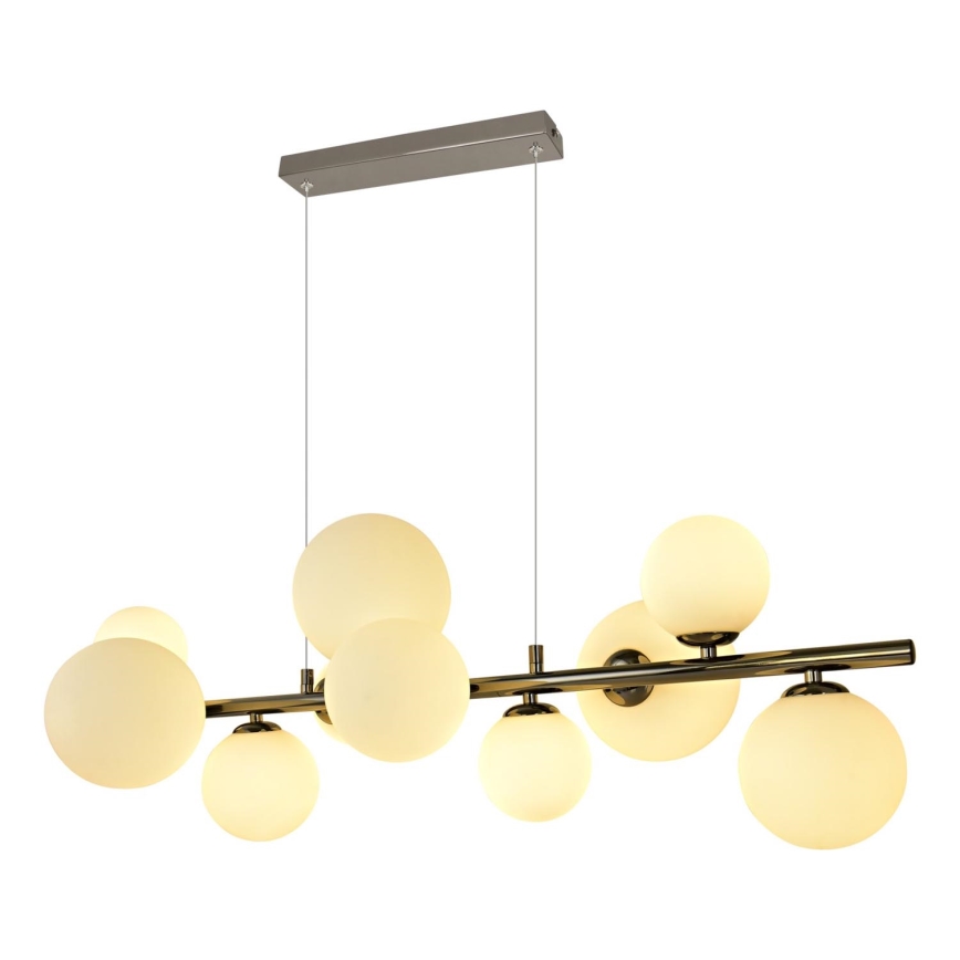Brilagi - Candeeiro suspenso LED MILLA 10xG9/3W/230V cromado brilhante/branco