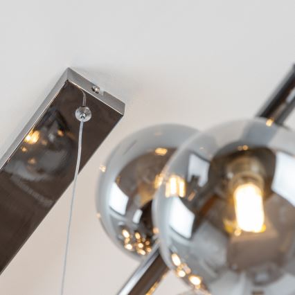 Brilagi - Candeeiro suspenso LED MILLA 10xG9/3W/230V cromado brilhante/fumado
