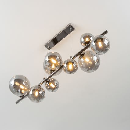 Brilagi - Candeeiro suspenso LED MILLA 10xG9/3W/230V cromado brilhante/fumado