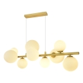 Brilagi - Candeeiro suspenso LED MILLA 10xG9/3W/230V dourado/branco
