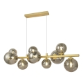 Brilagi - Candeeiro suspenso LED MILLA 10xG9/3W/230V dourado/fumado