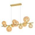 Brilagi - Candeeiro suspenso LED MILLA 10xG9/3W/230V dourado