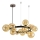 Brilagi - Candeeiro suspenso LED MILLA 15xG9/3W/230V cromado brilhante/dourado
