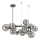 Brilagi - Candeeiro suspenso LED MILLA 15xG9/3W/230V cromado brilhante/fumado