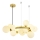Brilagi - Candeeiro suspenso LED MILLA 15xG9/3W/230V dourado/branco