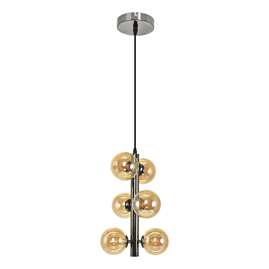 Brilagi - Candeeiro suspenso LED MILLA 6xG9/3W/230V cromado brilhante/dourado