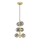 Brilagi - Candeeiro suspenso LED MILLA 6xG9/3W/230V dourado/fumado