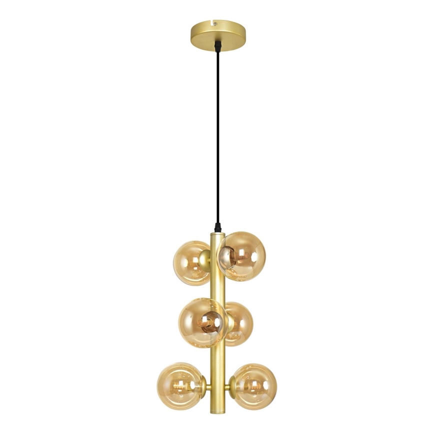 Brilagi - Candeeiro suspenso LED MILLA 6xG9/3W/230V dourado