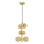Brilagi - Candeeiro suspenso LED MILLA 6xG9/3W/230V dourado