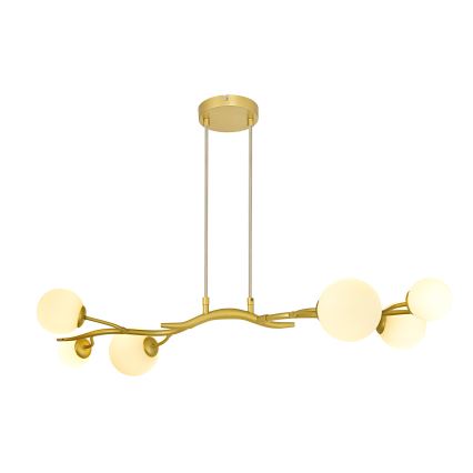 Brilagi - Candeeiro suspenso LED MISTEL 6xG9/3W/230V dourado/branco