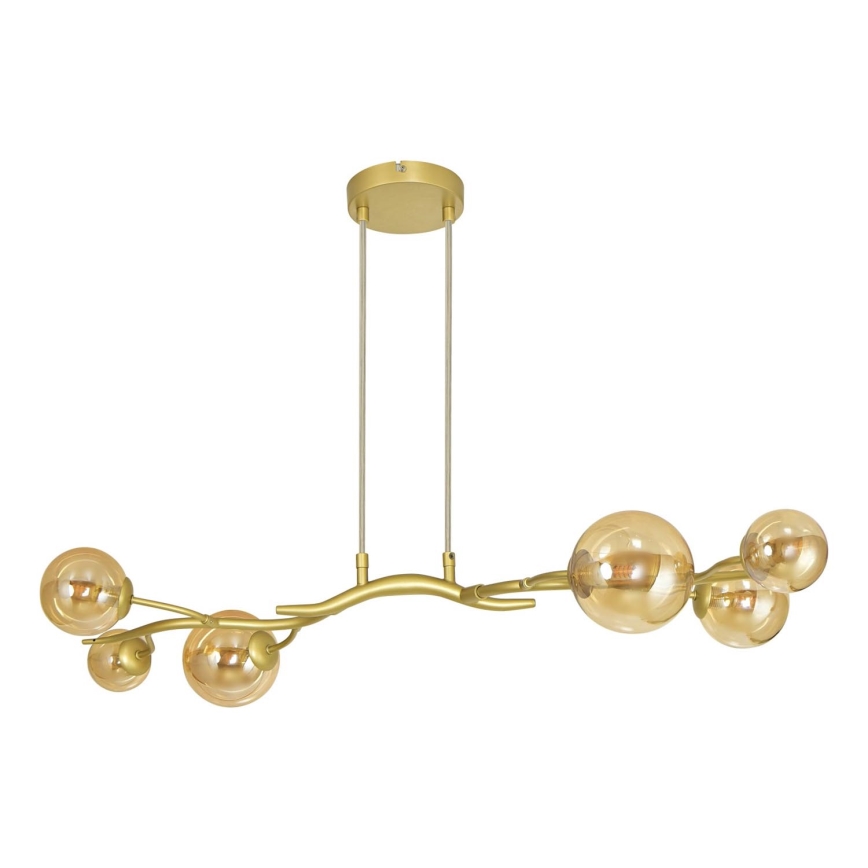 Brilagi - Candeeiro suspenso LED MISTEL 6xG9/3W/230V dourado