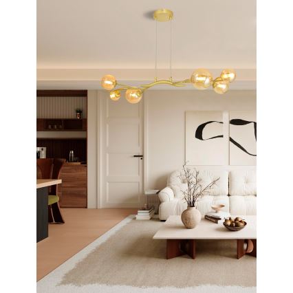 Brilagi - Candeeiro suspenso LED MISTEL 6xG9/3W/230V dourado