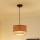 Brilagi - Candeeiro suspenso MONTANA BOHO 1xE27/15W/230V diâmetro 25 cm castanho/preto