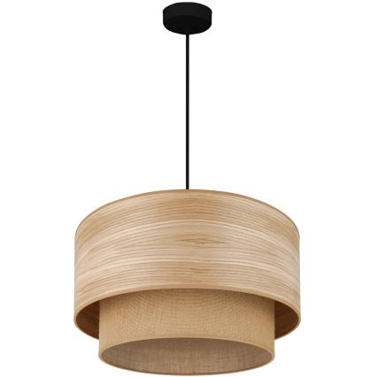 Brilagi - Candeeiro suspenso MONTANA BOHO 1xE27/15W/230V diâmetro 45 cm castanho/preto