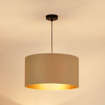 Brilagi - Candeeiro suspenso OREGON ROLLER VEGE 1xE27/15W/230V diâmetro 45 cm bege