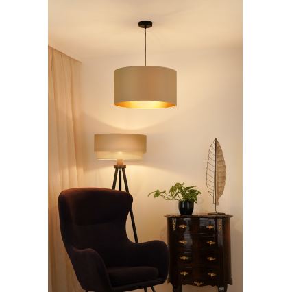 Brilagi - Candeeiro suspenso OREGON ROLLER VEGE 1xE27/15W/230V diâmetro 45 cm bege