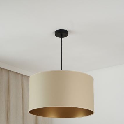 Brilagi - Candeeiro suspenso OREGON ROLLER VEGE 1xE27/15W/230V diâmetro 45 cm bege