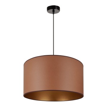Brilagi - Candeeiro suspenso OREGON ROLLER VEGE 1xE27/15W/230V diâmetro 45 cm castanho