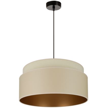 Brilagi - Candeeiro suspenso OREGON VEGE 1xE27/15W/230V diâmetro 45 cm bege