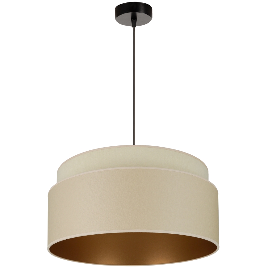 Brilagi - Candeeiro suspenso OREGON VEGE 1xE27/15W/230V diâmetro 45 cm bege