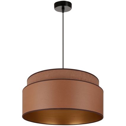 Brilagi - Candeeiro suspenso OREGON VEGE 1xE27/15W/230V diâmetro 45 cm castanho