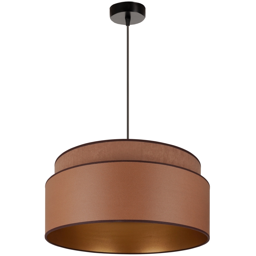 Brilagi - Candeeiro suspenso OREGON VEGE 1xE27/15W/230V diâmetro 45 cm castanho
