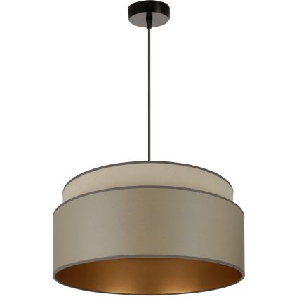 Brilagi - Candeeiro suspenso OREGON VEGE 1xE27/15W/230V diâmetro 45 cm cinzento