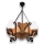 Brilagi - Candeeiro suspenso QUEEN 4xE14/40W/230V faia