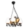 Brilagi - Candeeiro suspenso QUEEN 4xE14/40W/230V faia